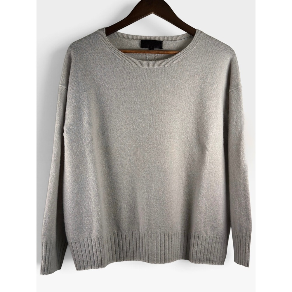 Nili Lotan Boyfriend Cashmere Sweater | Taupe Gray | Small